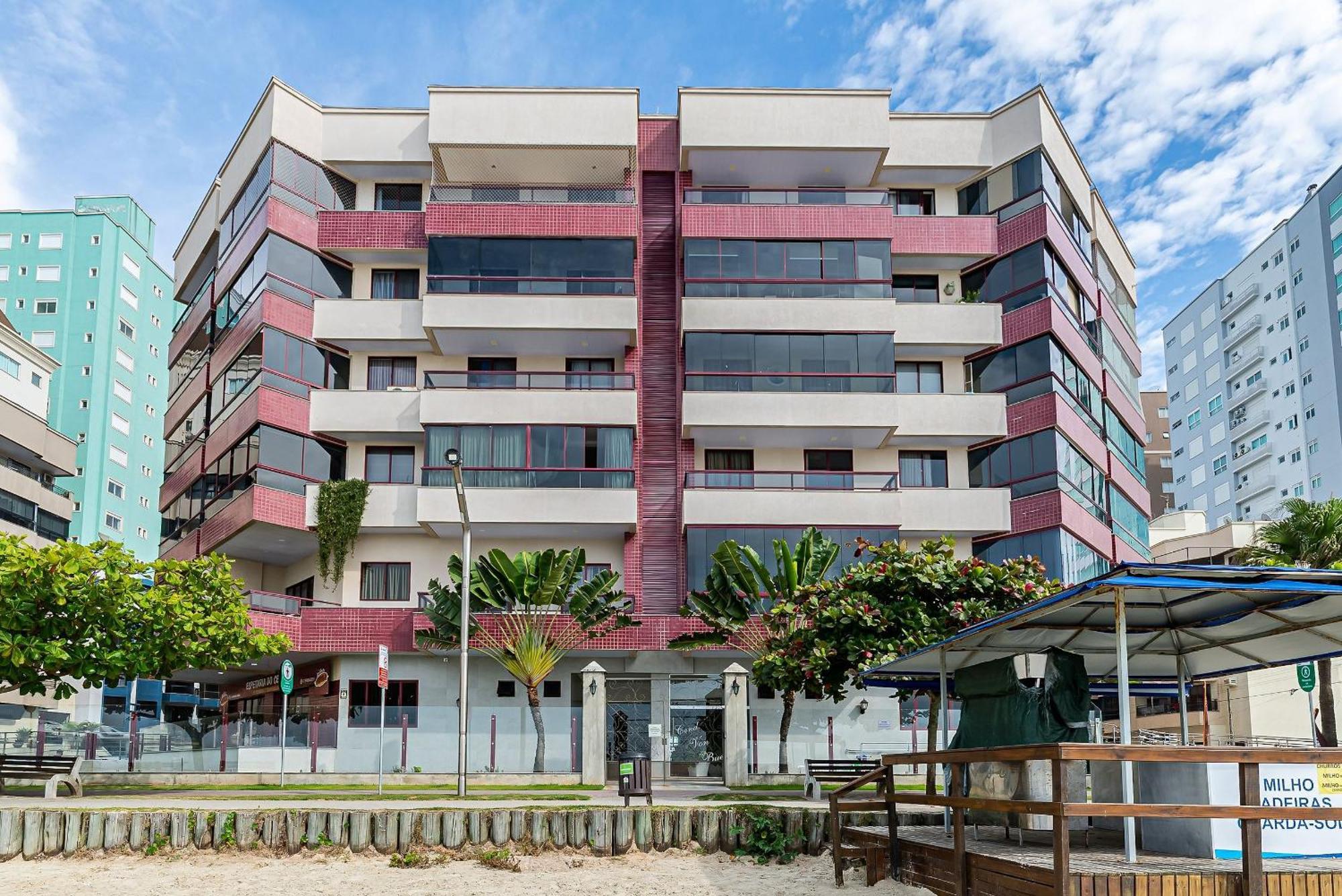 Apto Pe Na Areia Vista Mar Em Meia Praia Evb308 Itapema Exterior foto